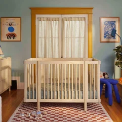 Babyletto Pogo 8-in-1 Convertible Crib with All-Stages Conversion Kits - Blonde