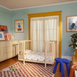 Babyletto Pogo 8-in-1 Convertible Crib with All-Stages Conversion Kits - Blonde