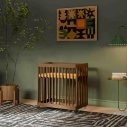Babyletto Cribs & Mattresses|Cribs & Mattresses>Pogo 8-in-1 Convertible Crib with All-Stages Conversion Kits - Natural Walnut