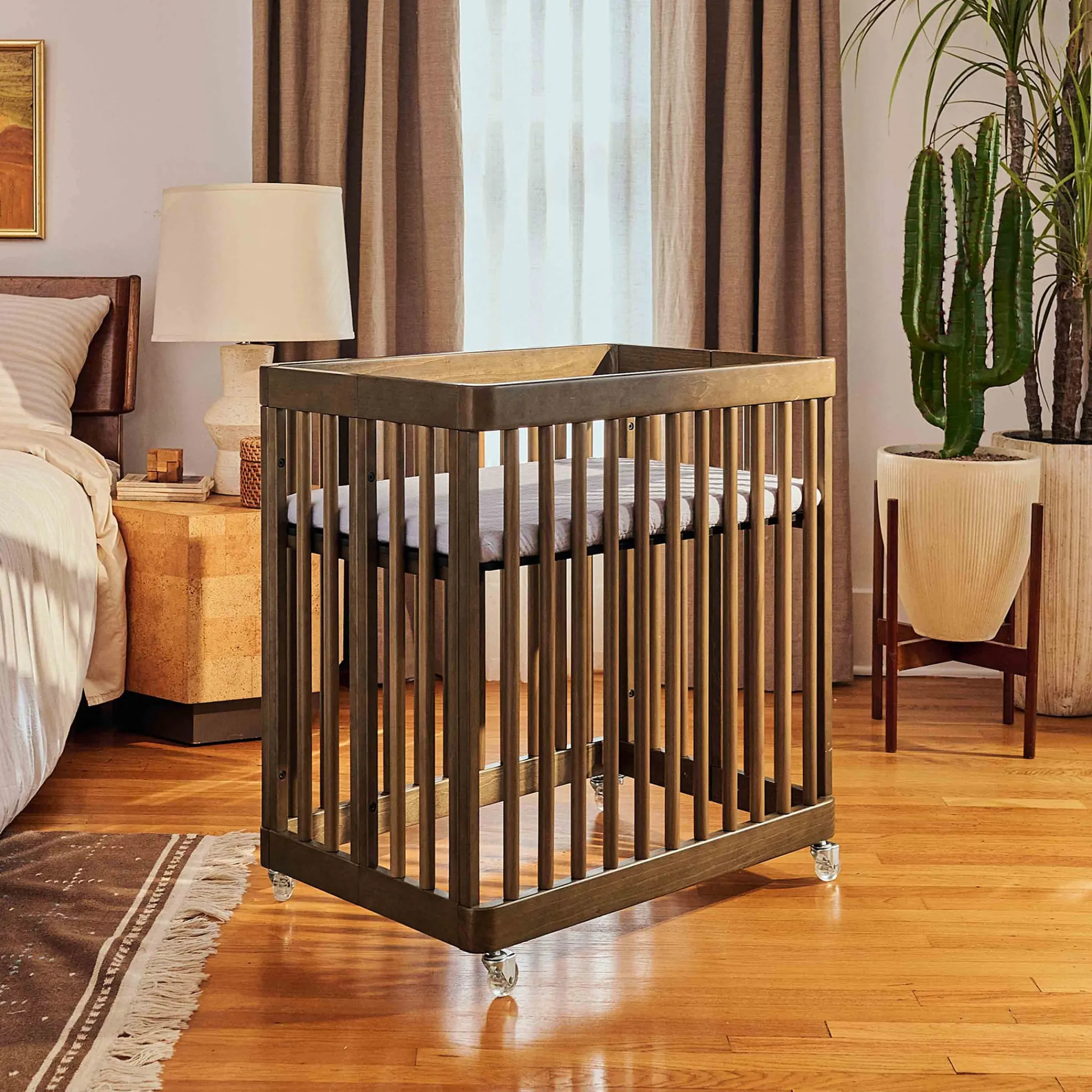 Babyletto Cribs & Mattresses|Cribs & Mattresses>Pogo 8-in-1 Convertible Crib with All-Stages Conversion Kits - Natural Walnut
