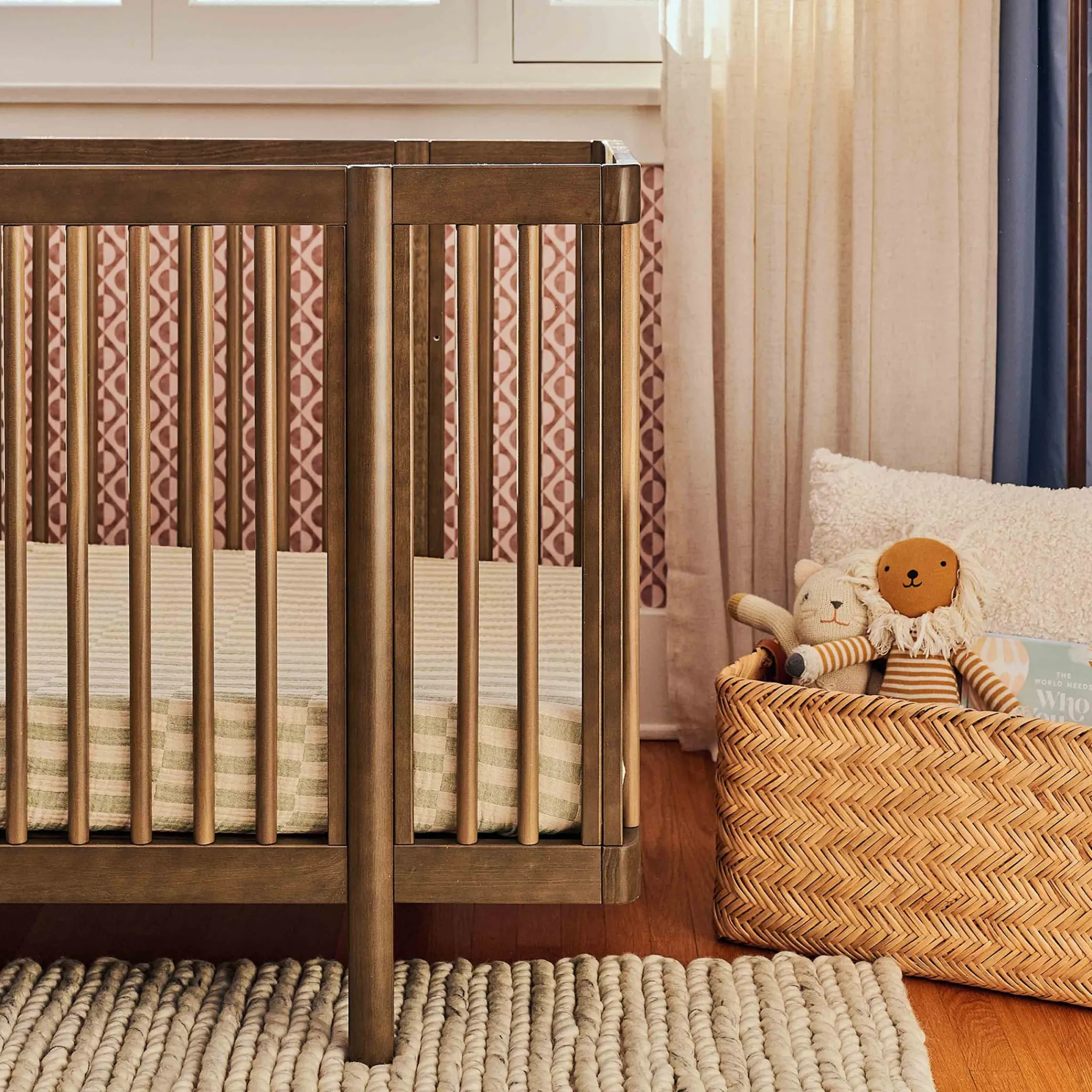 Babyletto Cribs & Mattresses|Cribs & Mattresses>Pogo 8-in-1 Convertible Crib with All-Stages Conversion Kits - Natural Walnut
