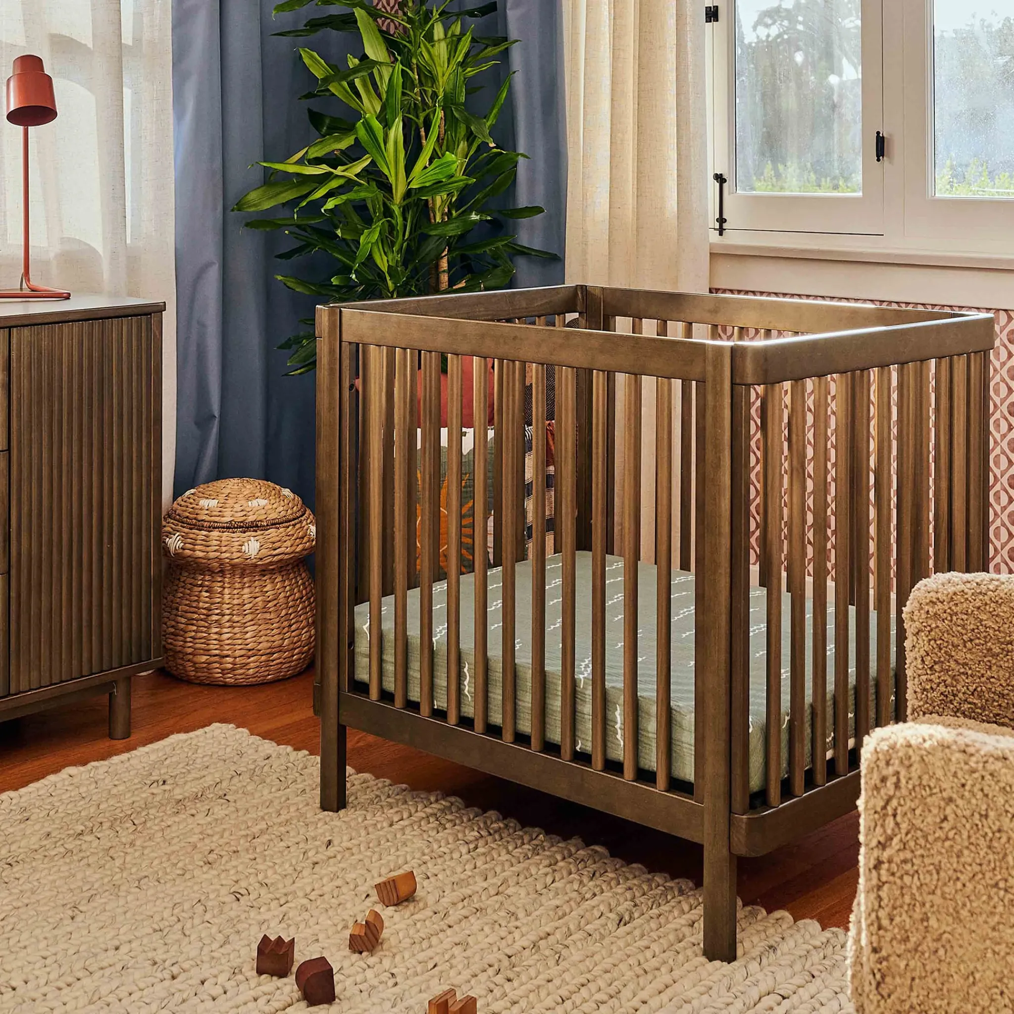 Babyletto Cribs & Mattresses|Cribs & Mattresses>Pogo 8-in-1 Convertible Crib with All-Stages Conversion Kits - Natural Walnut