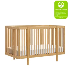 Babyletto Pogo 8-in-1 Convertible Crib with All-Stages Conversion Kits - Honey