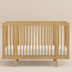 Babyletto Pogo 8-in-1 Convertible Crib with All-Stages Conversion Kits - Honey