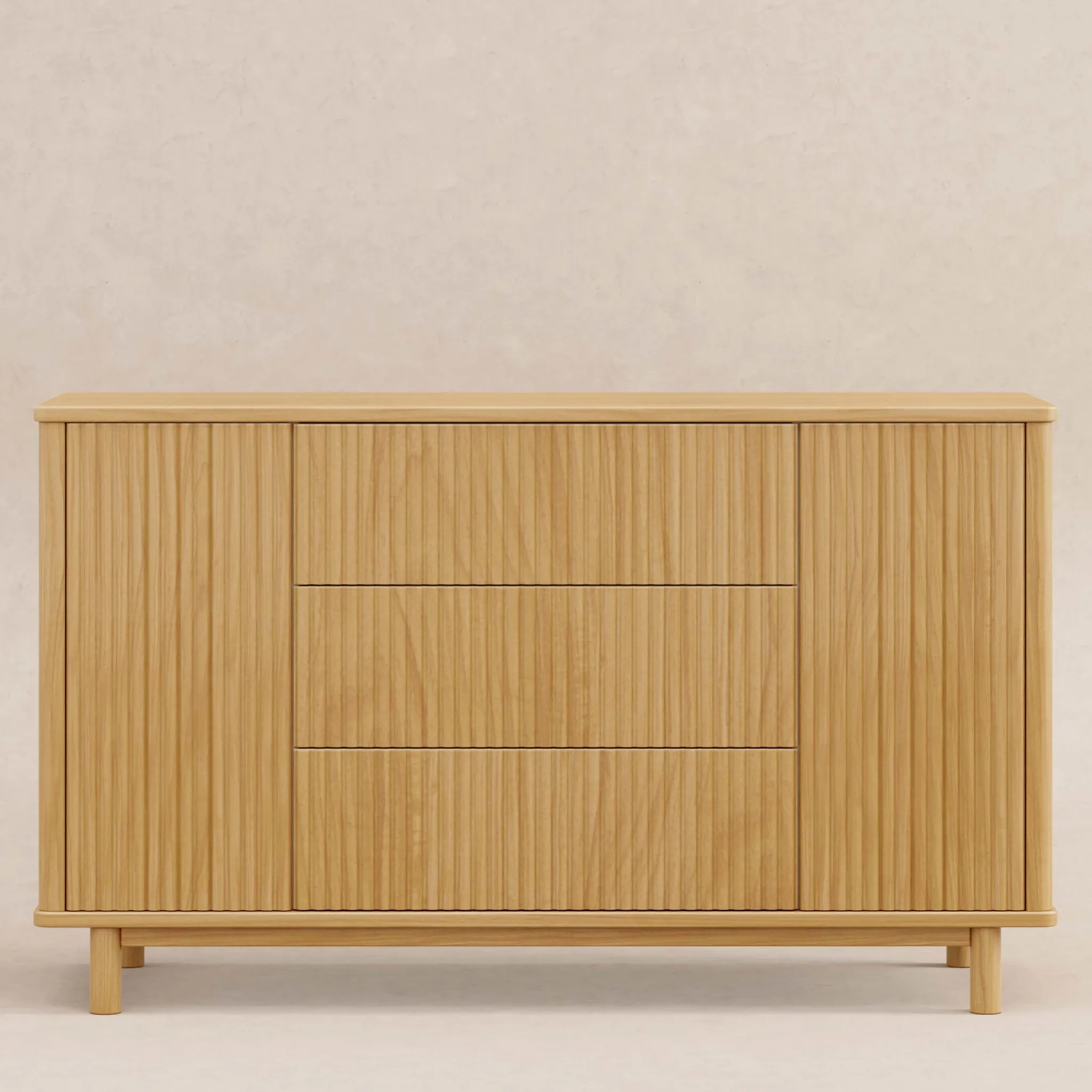 Babyletto Storage Furniture>Pogo Tambour Assembled Dresser - Honey