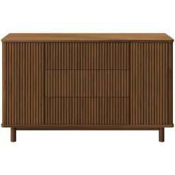 Babyletto Storage Furniture>Pogo Tambour Assembled Dresser - Natural Walnut