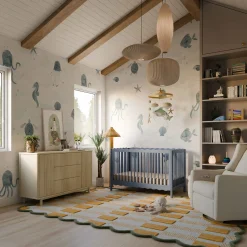 Babyletto Pogo Tambour Assembled Dresser - Blonde