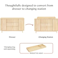 Babyletto Pogo Tambour Assembled Dresser - Blonde