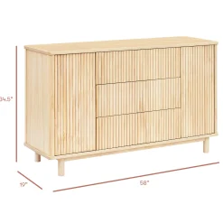 Babyletto Pogo Tambour Assembled Dresser - Blonde