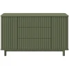 Babyletto Pogo Tambour Assembled Dresser - Olive