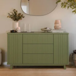 Babyletto Pogo Tambour Assembled Dresser - Olive