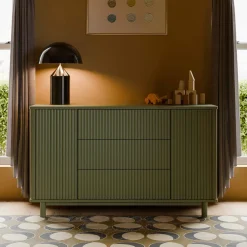 Babyletto Pogo Tambour Assembled Dresser - Olive