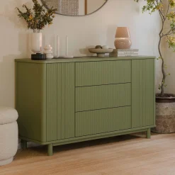Babyletto Pogo Tambour Assembled Dresser - Olive