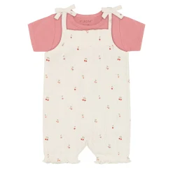 Fixoni Dresses, Skirts & Outfits>Pointelle Overall Set 6-24m