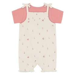 Fixoni Dresses, Skirts & Outfits>Pointelle Overall Set 6-24m