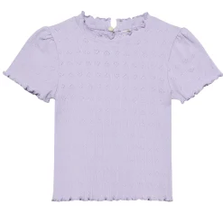 Kids En Fant Tops>Pointelle T-shirt 3-8