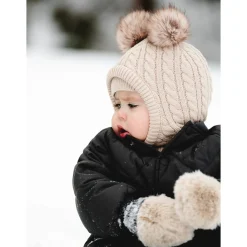 Kids/BOY Calikids Pompom Knit Balaclava 2-5