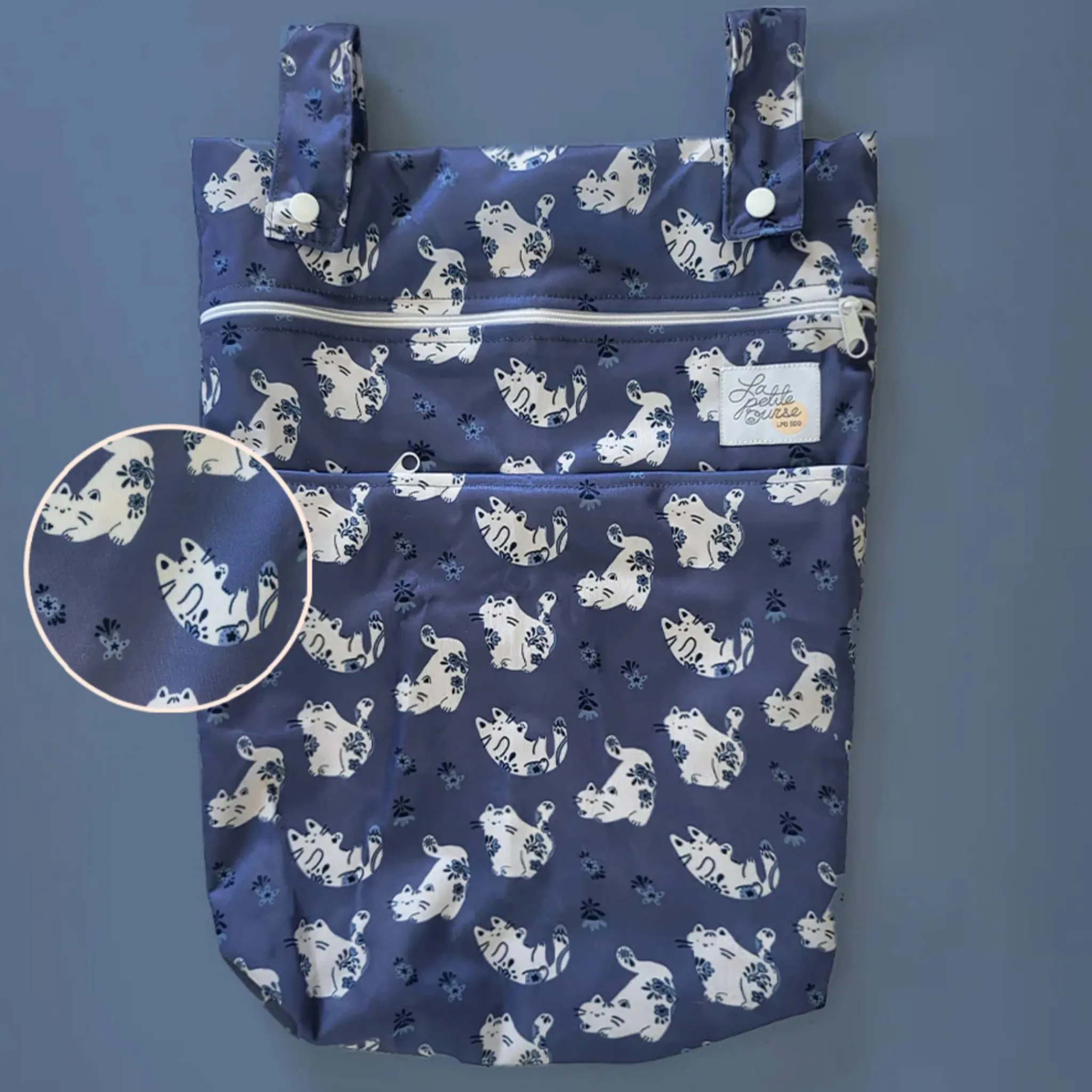 La Petite Ourse Diaper Bags|Diaper Bags>Porcelain Double Wetbag