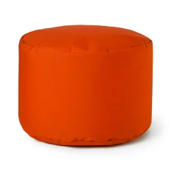 Arico Pouf Ottoman - Tangerine