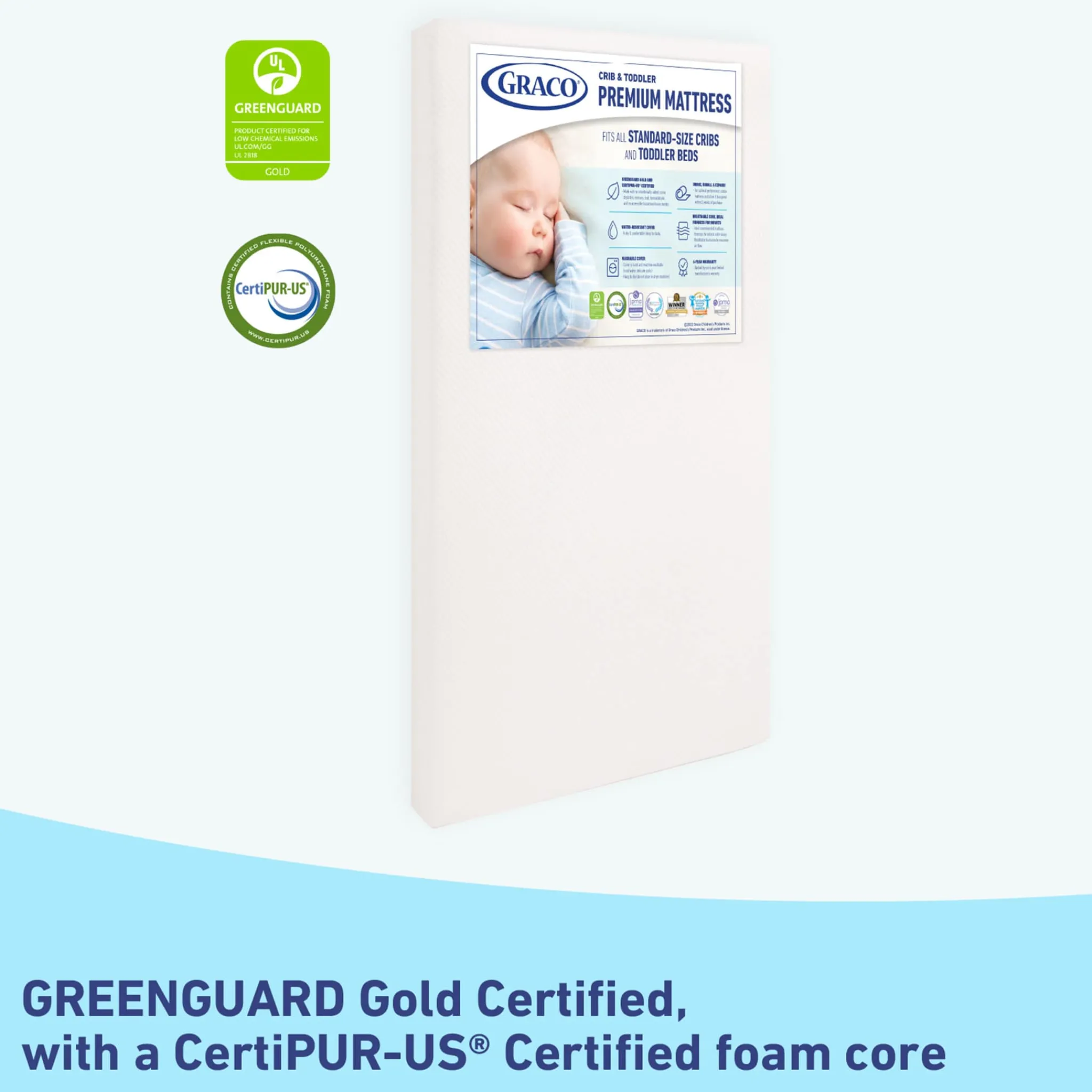 Graco Premium Foam Crib and Toddler Mattress