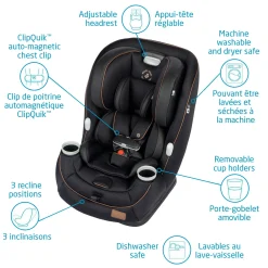 Kids Maxi-cosi Pria All-in-One Car Seat 4-100lb - Designer Black