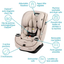 Kids Maxi-cosi Pria All-in-One Car Seat 4-100lb - Desert Wonder