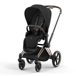 Kids Cybex Strollers|Strollers & Trailers>Priam Rosegold Brown Stroller