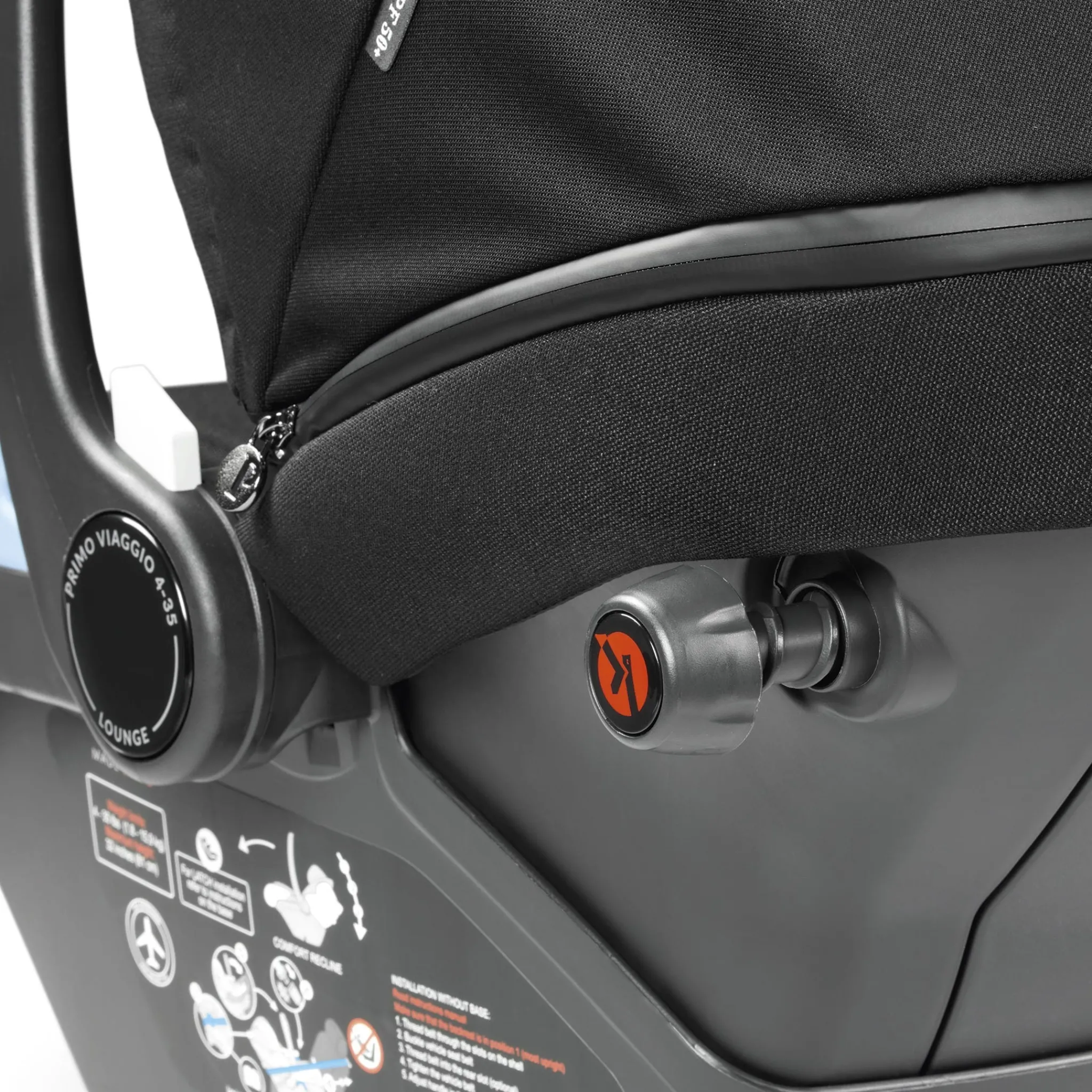 Kids Peg Perego Primo Viaggio 4-35lbs Lounge Car Seat - True Black