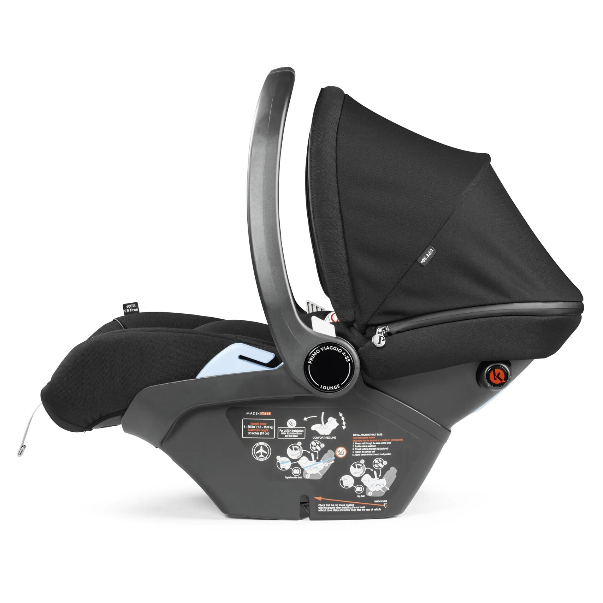 Kids Peg Perego Primo Viaggio 4-35lbs Lounge Car Seat - True Black