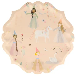 Meri Meri Party Supplies>Princess Large Plates (8)
