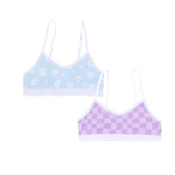 Kids Nano Printed 2pk Bralettes 6-16