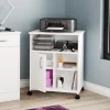 South Shore Desk>Printer Cart - Axess Pure White