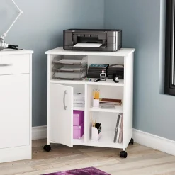 South Shore Desk>Printer Cart - Axess Pure White