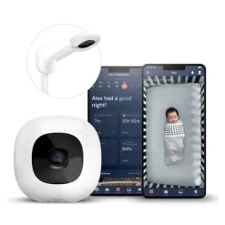 Nanit Pro Smart Wall Mount Baby Monitor - White