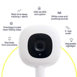 Nanit Pro Smart Wall Mount Baby Monitor - White