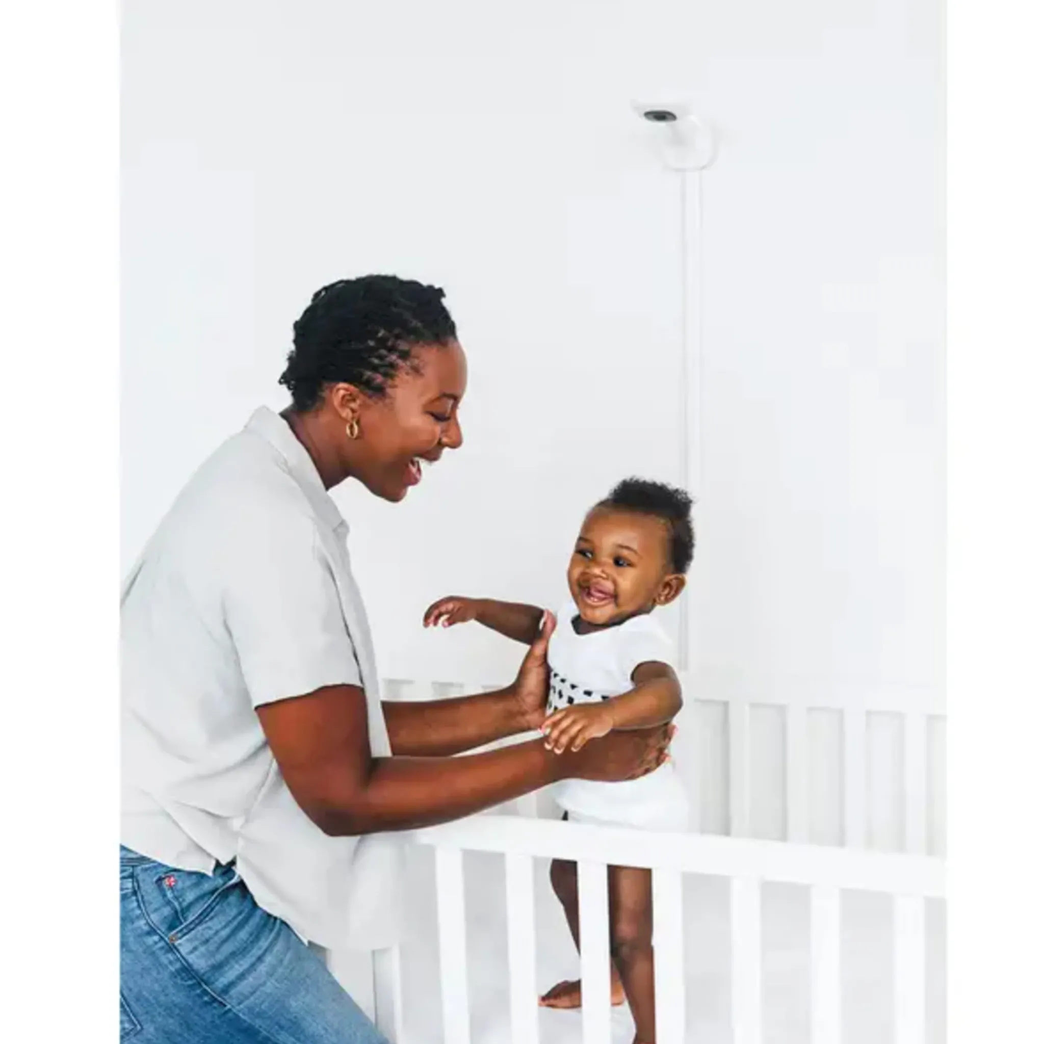 Nanit Pro Smart Wall Mount Baby Monitor - White