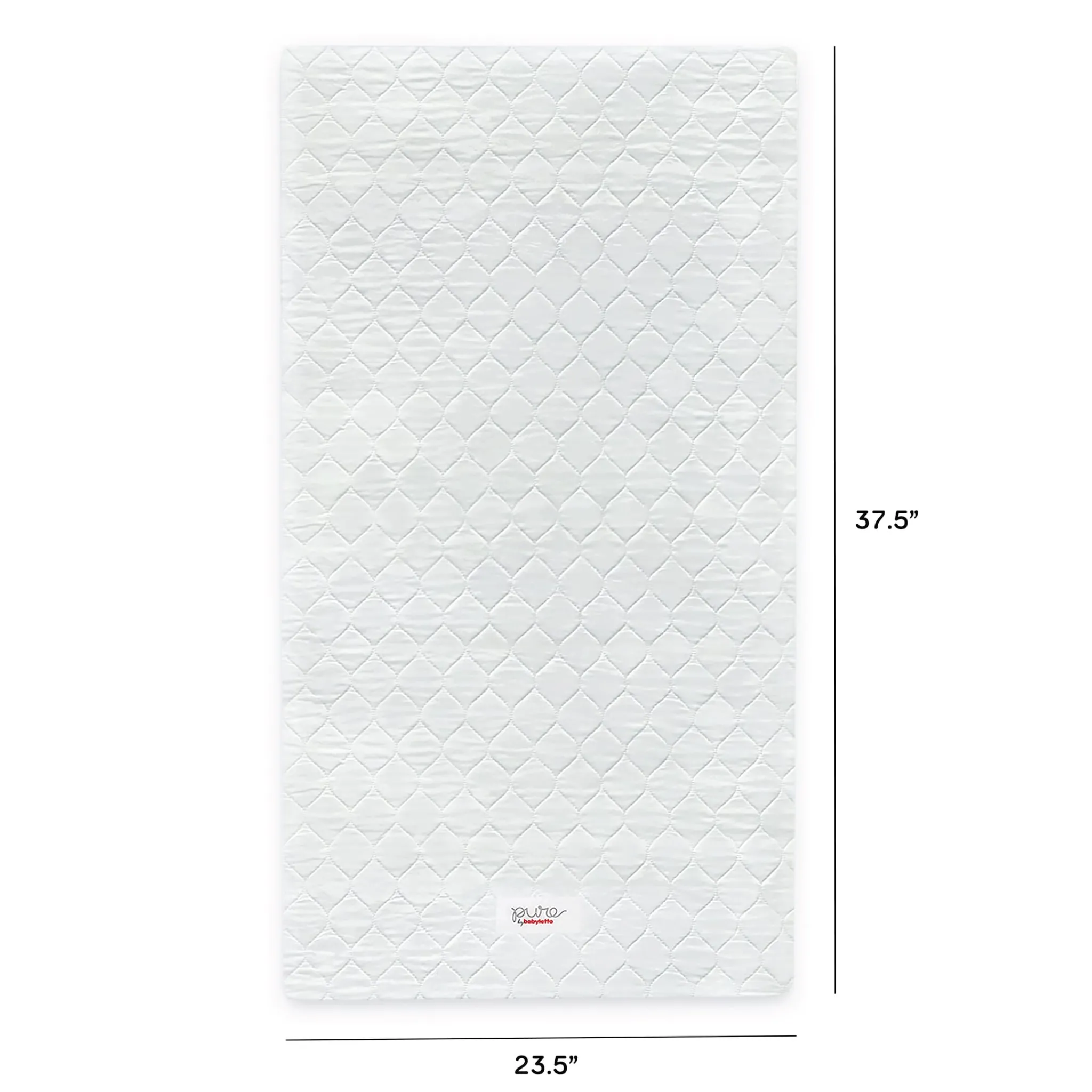 Babyletto Mattresses|Cribs & Mattresses>Pure Core Non-Toxic Mini Crib Mattress - Hybrid Cover
