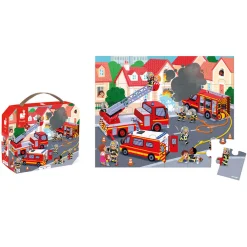 Kids Janod Puzzle - Firefighter 24 Pieces