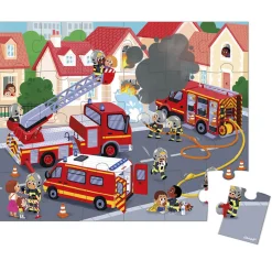 Kids Janod Puzzle - Firefighter 24 Pieces