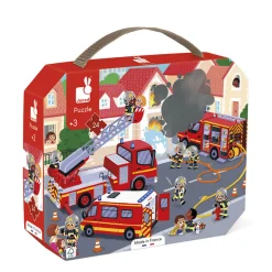 Kids Janod Puzzle - Firefighter 24 Pieces