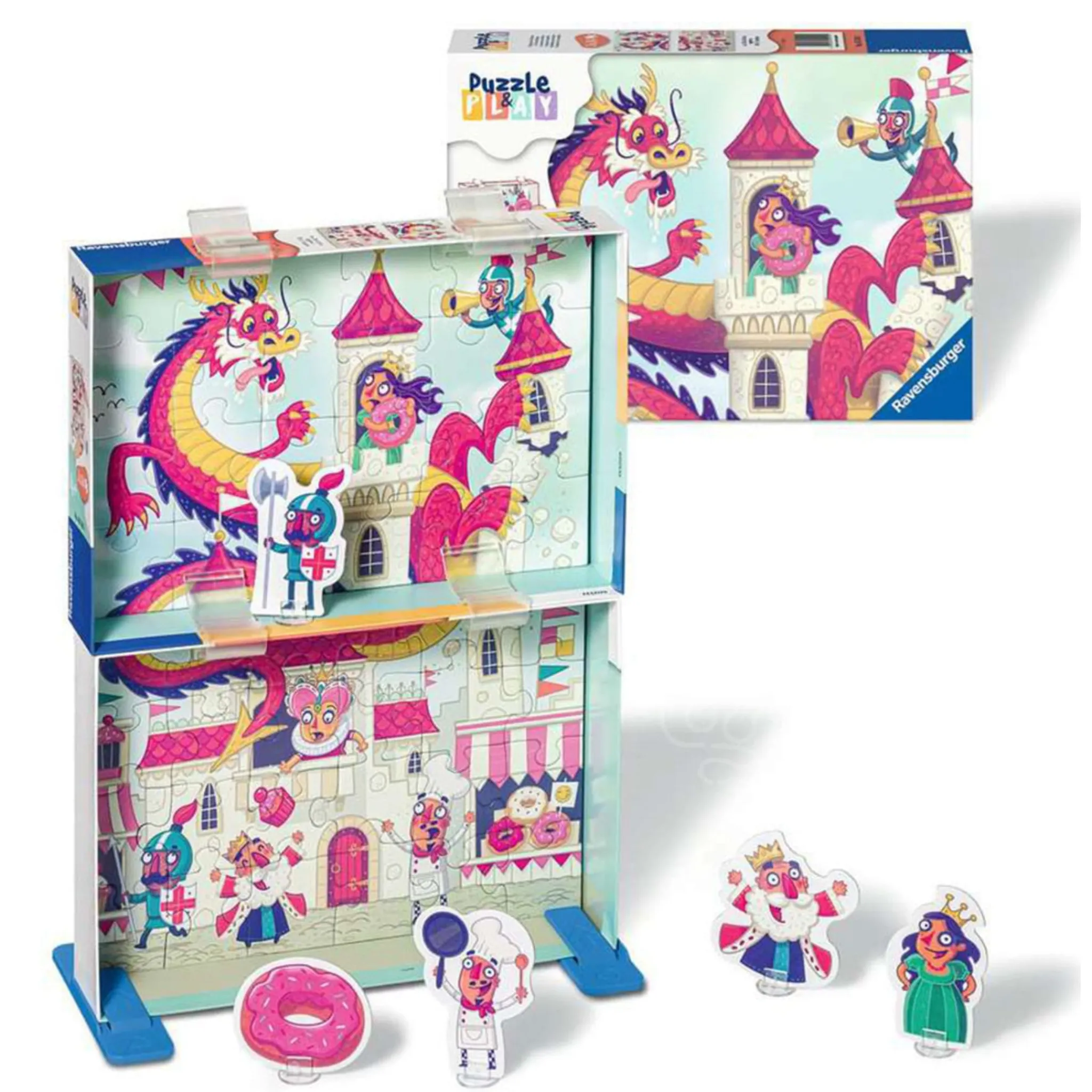 Kids Ravensburger Puzzles>Puzzle & Play - The Donut Dragon