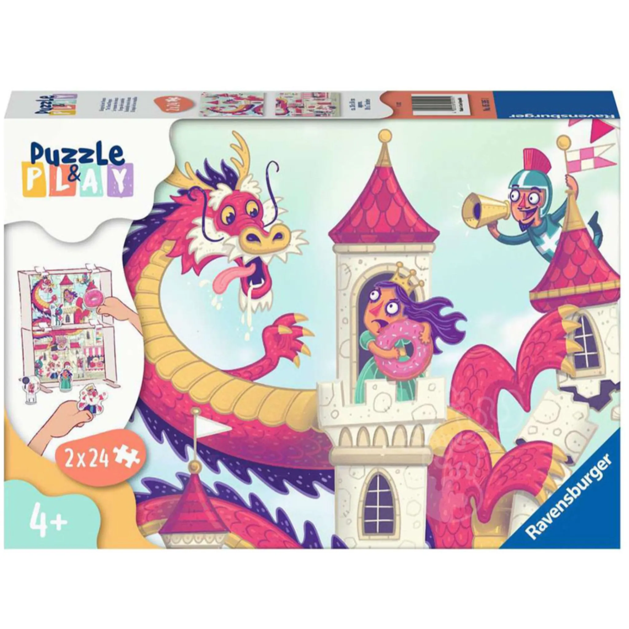 Kids Ravensburger Puzzles>Puzzle & Play - The Donut Dragon