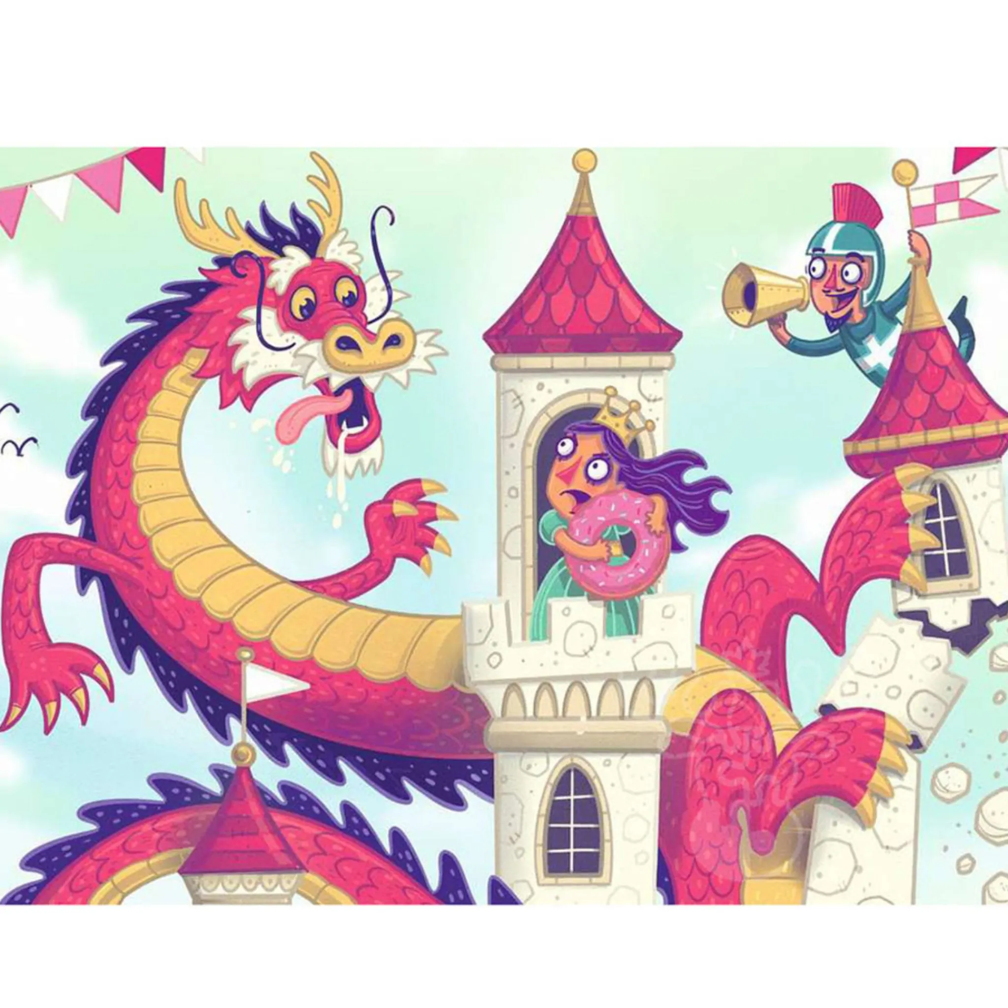Kids Ravensburger Puzzles>Puzzle & Play - The Donut Dragon