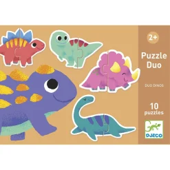 Kids Djeco Puzzles>Puzzle Duo Dinos