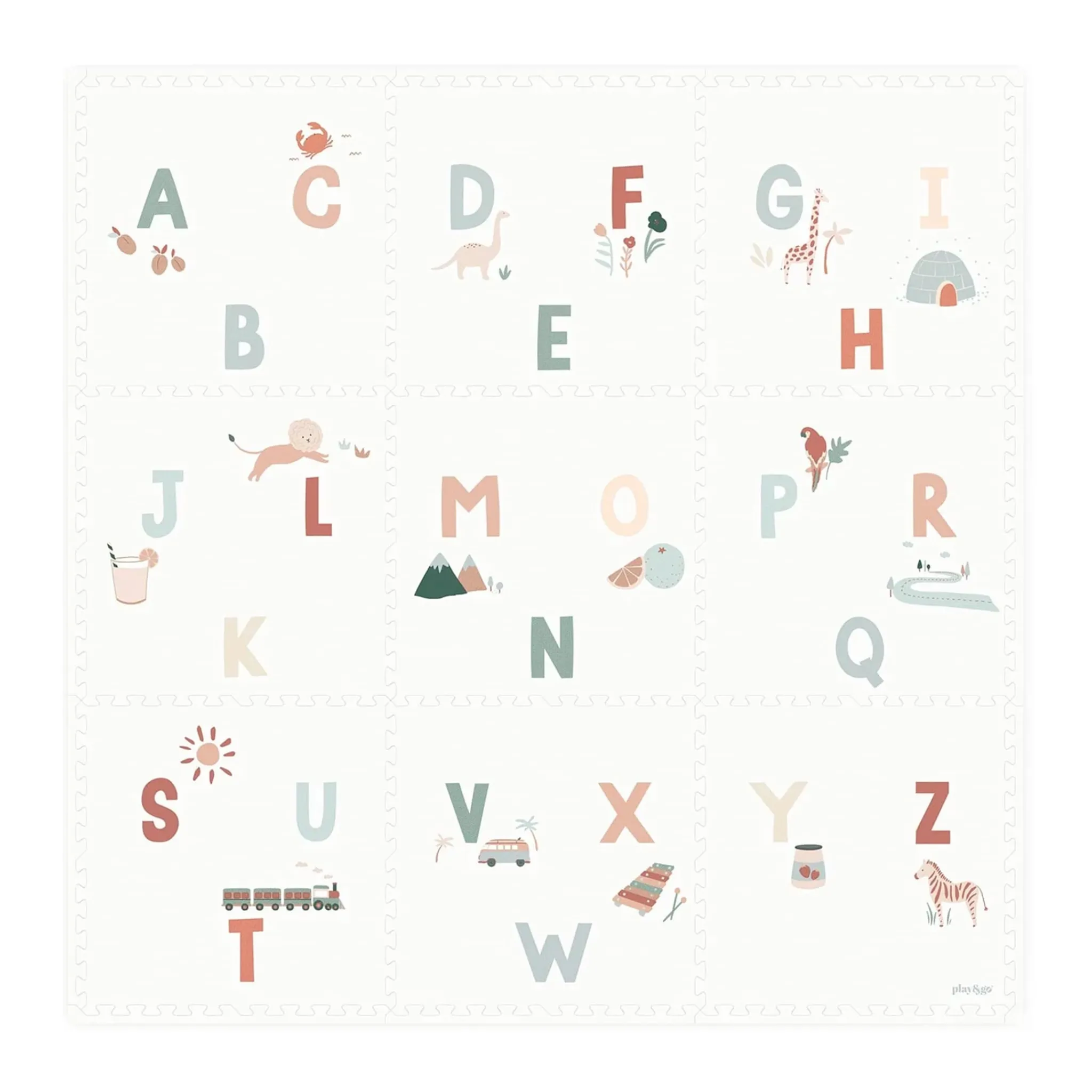 Play N Go Developmental Toys|Play Mat>Puzzle Mat Alphabet / Terrazzo