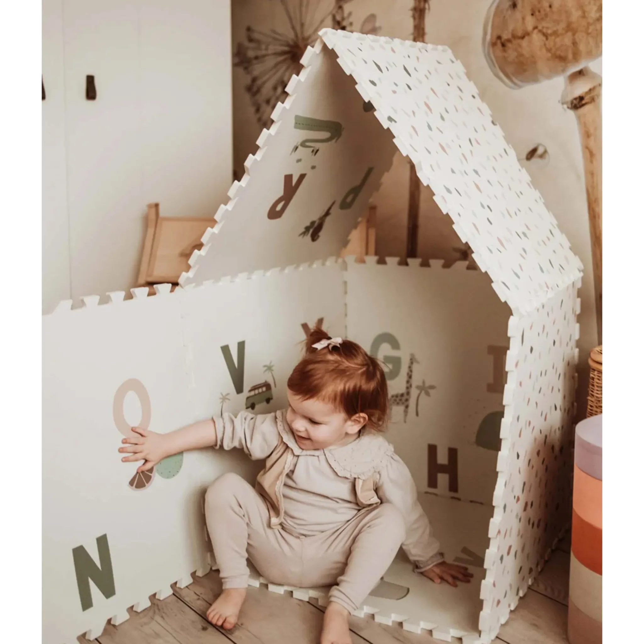 Play N Go Developmental Toys|Play Mat>Puzzle Mat Alphabet / Terrazzo