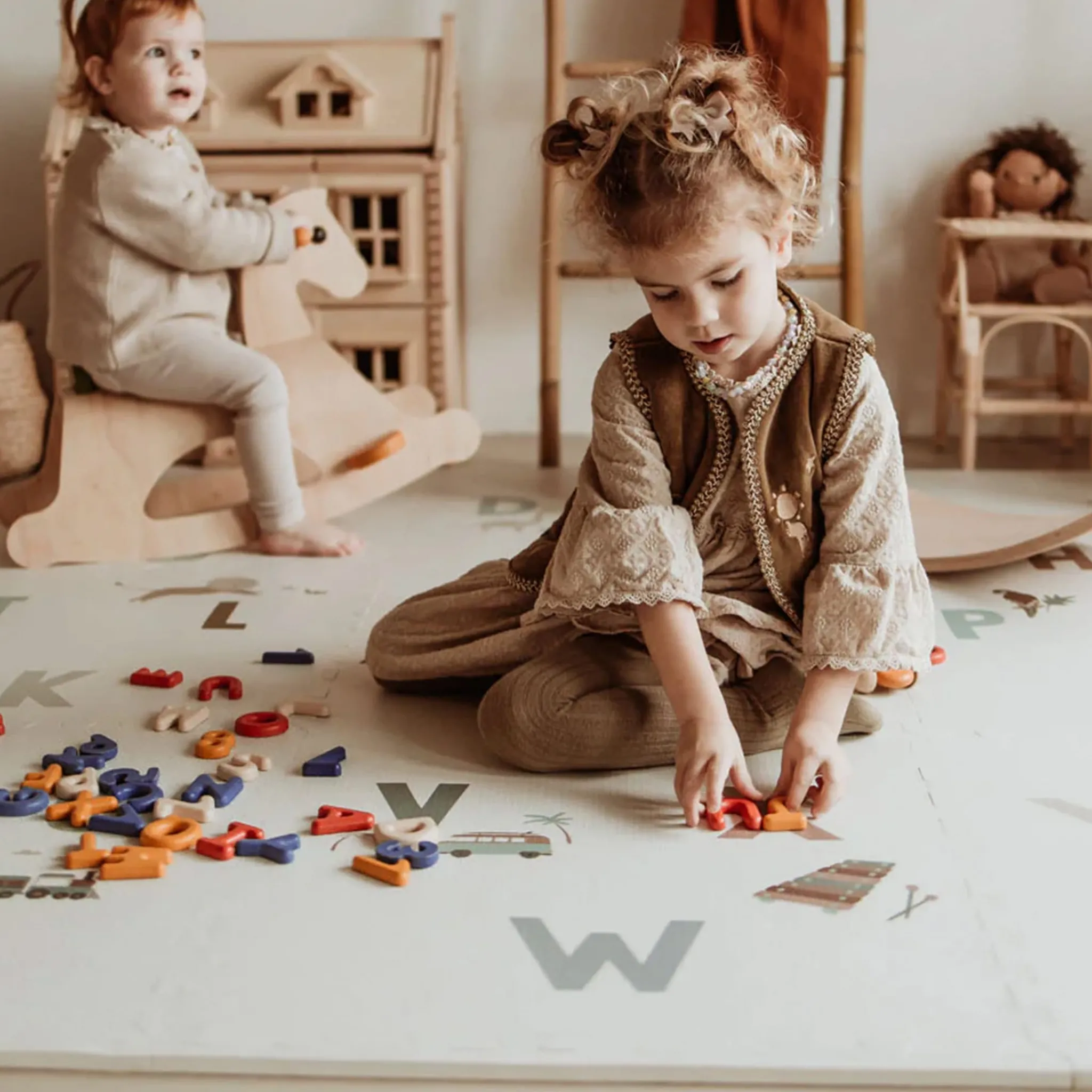 Play N Go Developmental Toys|Play Mat>Puzzle Mat Alphabet / Terrazzo