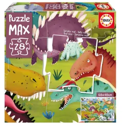 Kids Educa Puzzles>Puzzle Max 28 Pieces - Dinosaurs