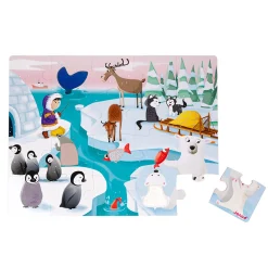 Kids Janod Puzzles>Puzzle Tactile Polar