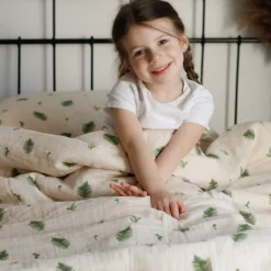 Kids House of Elia Quilted Comforter & Pillowcase - Muslin Fern